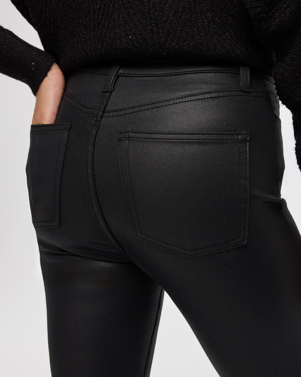 Skinny-Leg High-Rise Coated Jeans - The Signature (R)