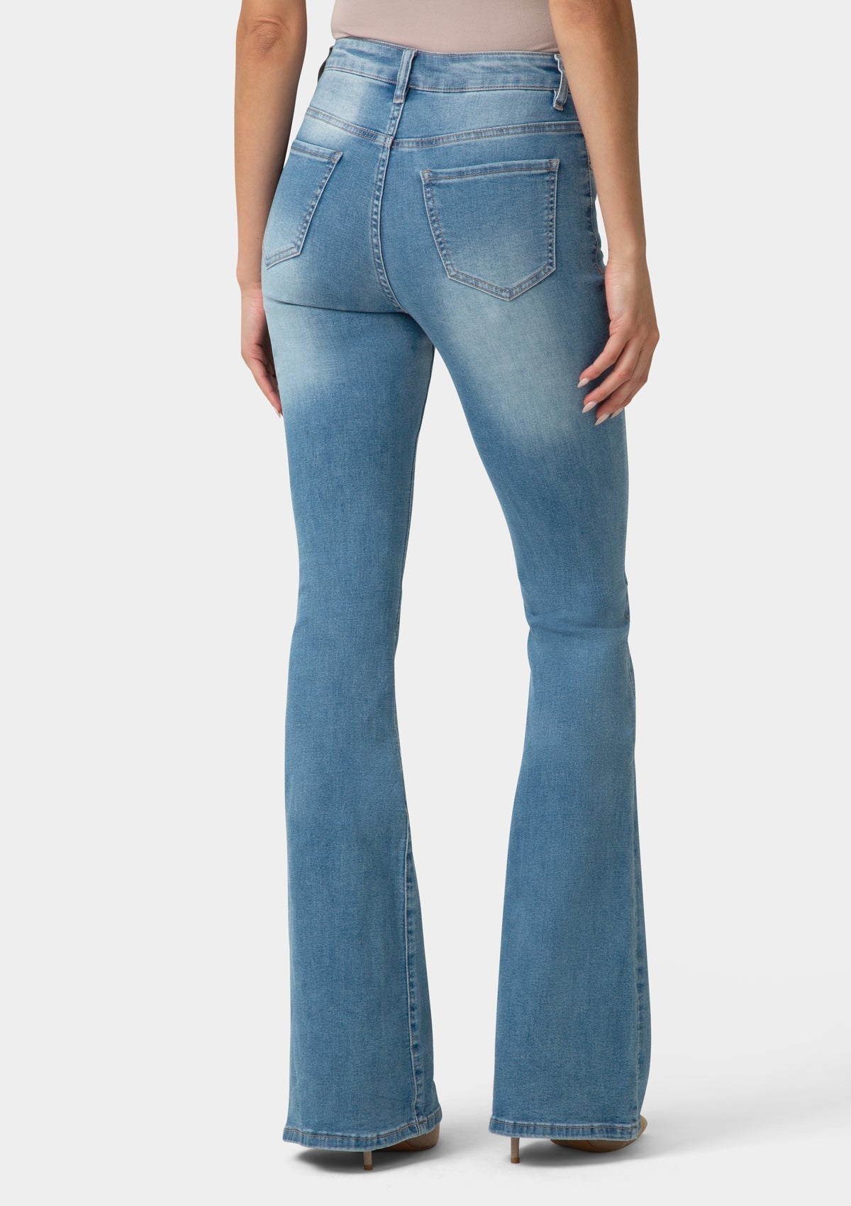 Tall Cindy Distressed Flare Jeans