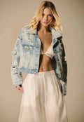 Denim Jacket with Lace