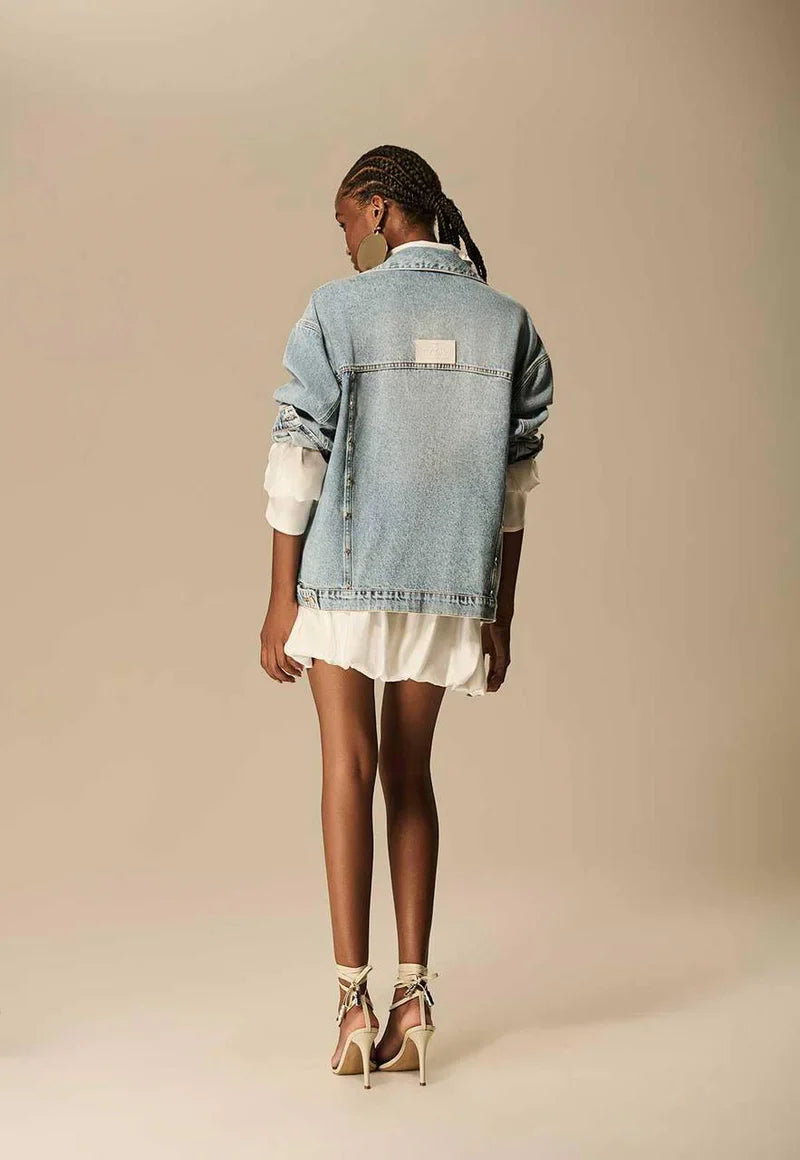 Star Oversized Denim Jacket