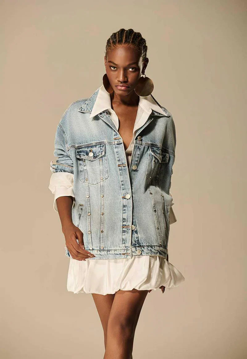 Star Oversized Denim Jacket
