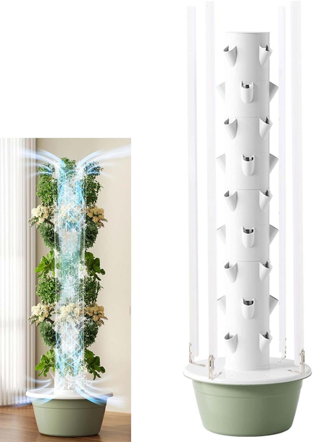 Vertical Hydroponic Grow Tower Aeroponic Tower for Fruits and Vegetables