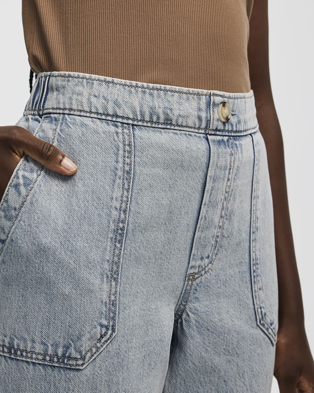 Denim Jogger with Cargo Pockets