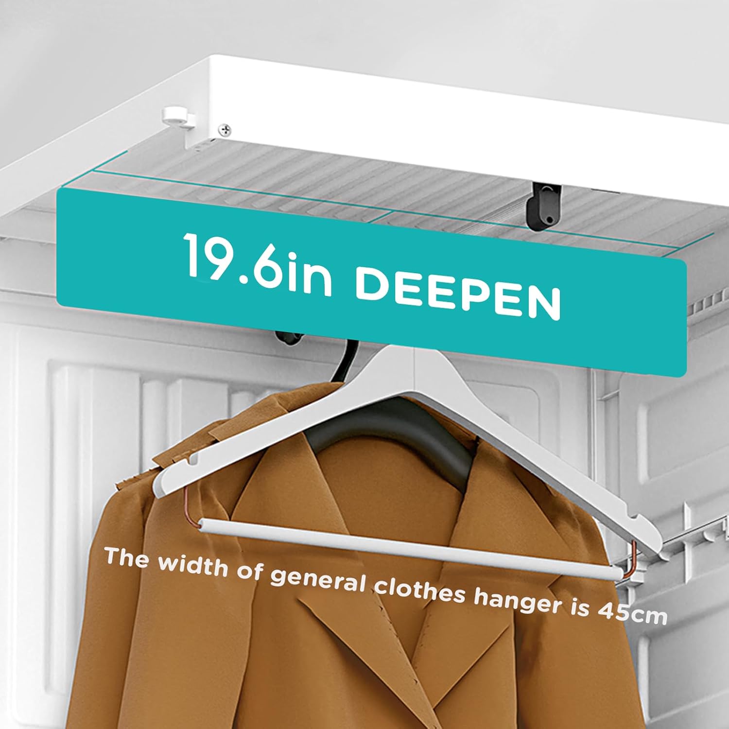 Foldable Wardrobe Closet with Hanging Rods