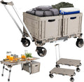 Foldable Camping Table Cart,3-in-1 Convertible Utility Wagon