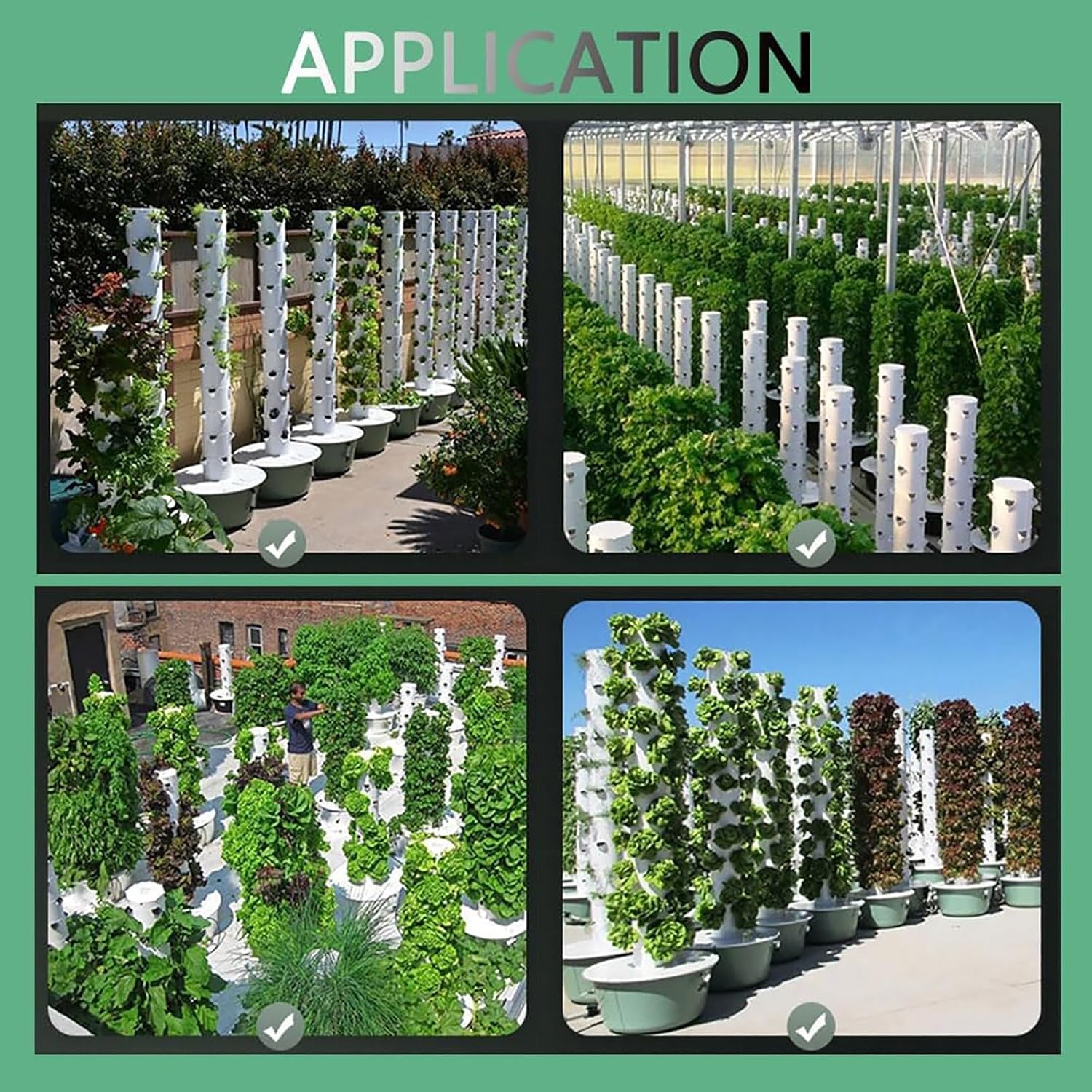 Vertical Hydroponic Grow Tower Aeroponic Tower for Fruits and Vegetables