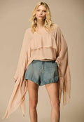 Balloon Jean Shorts