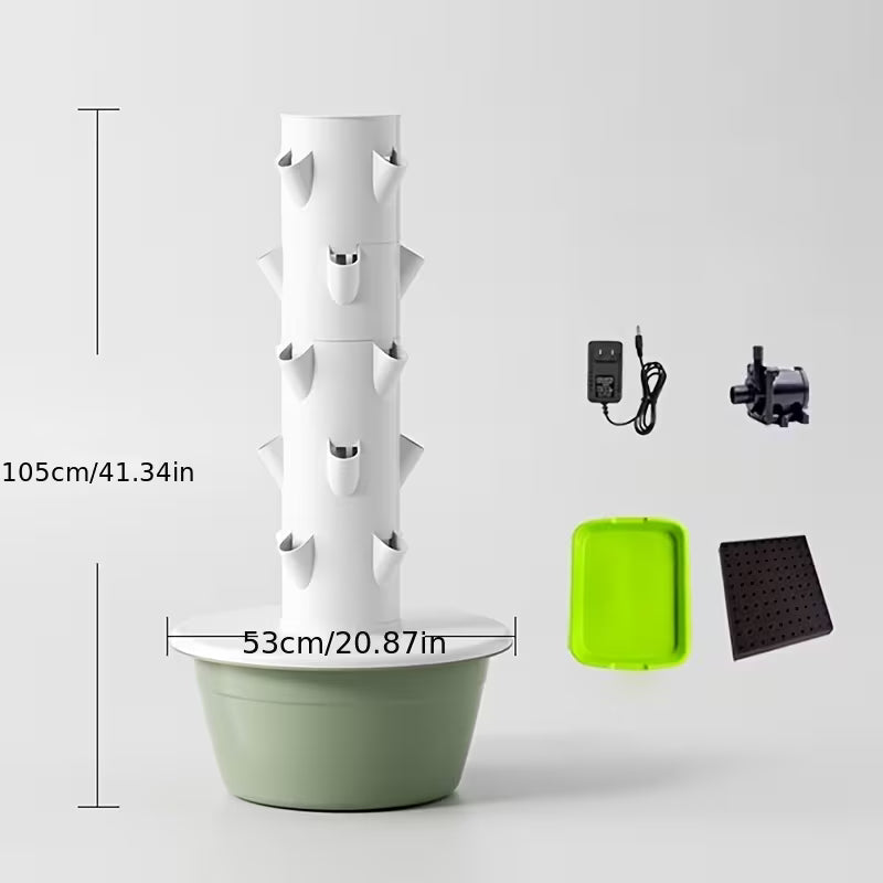 Vertical Hydroponic Grow Tower Aeroponic Tower for Fruits and Vegetables