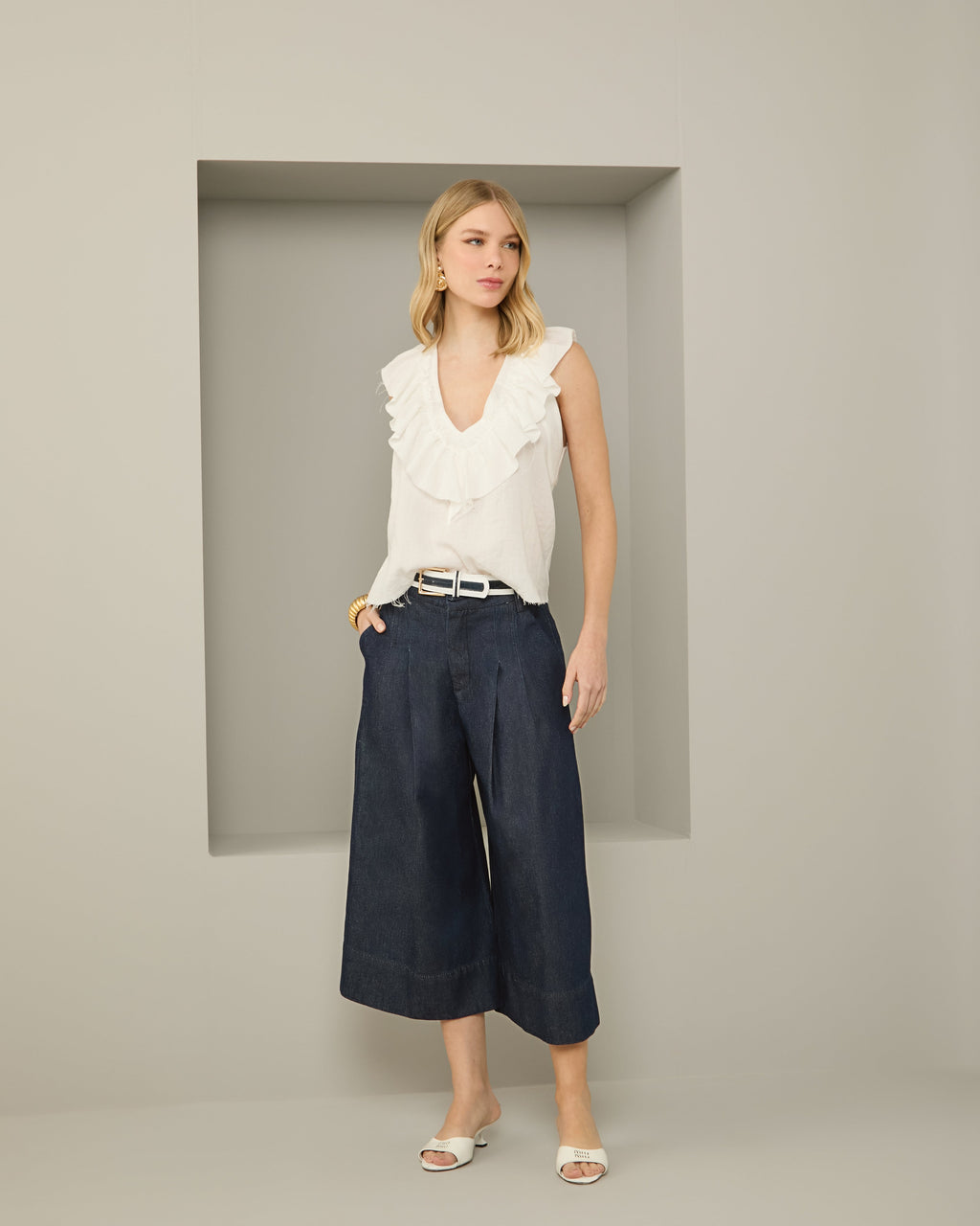 Denim Bermuda Shorts