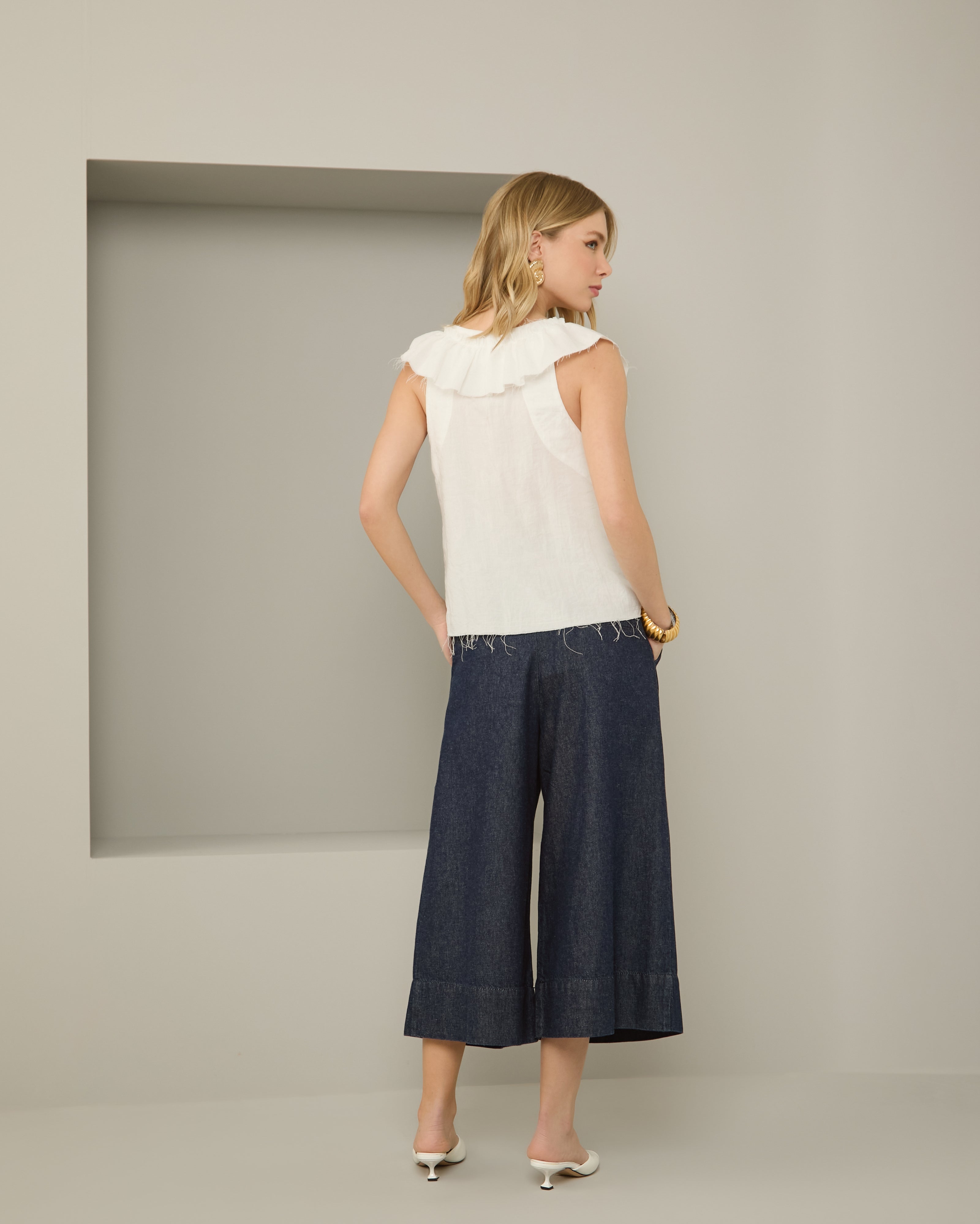 Denim Bermuda Shorts