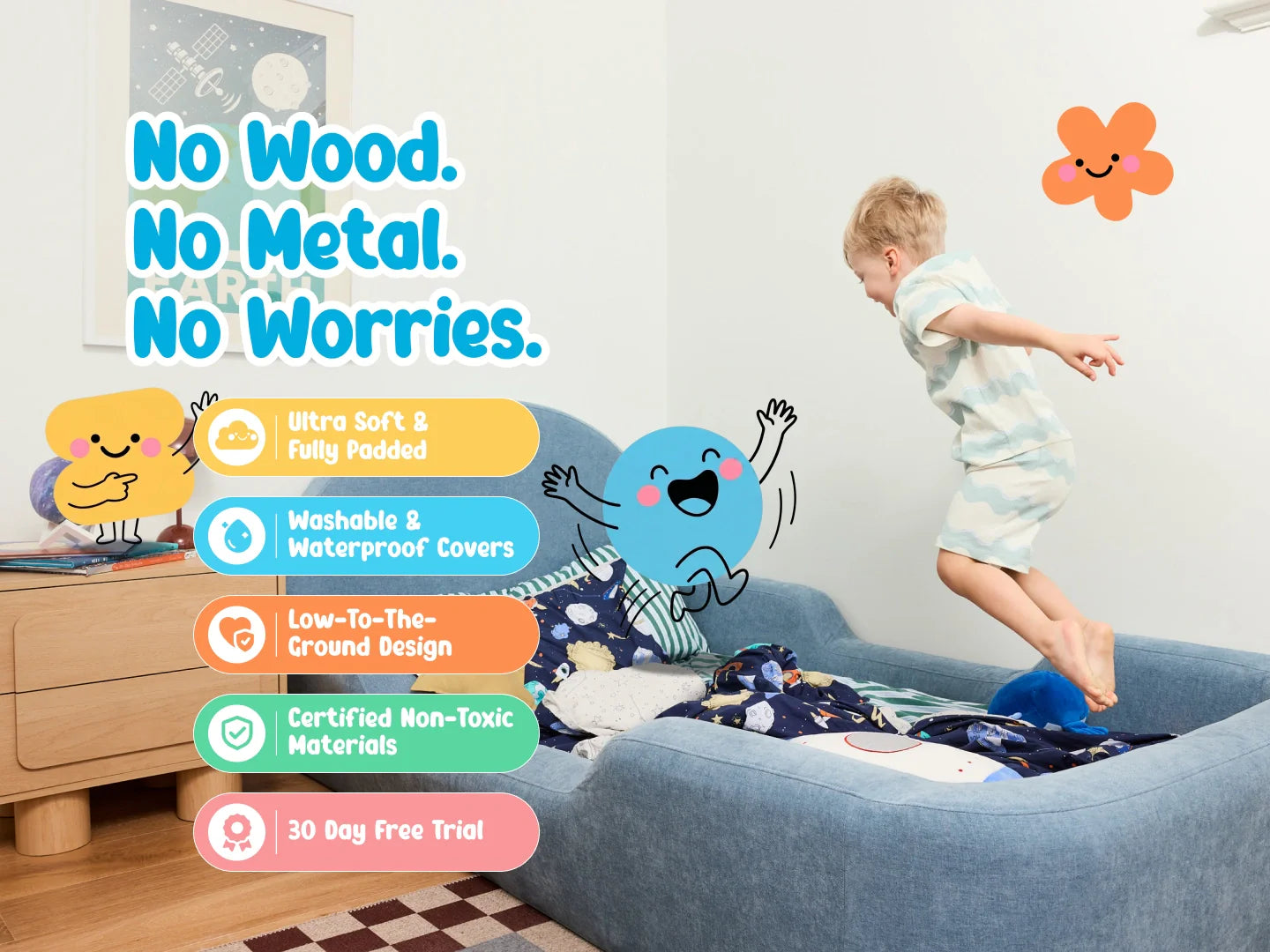 Montessori Floor Bed for Kids