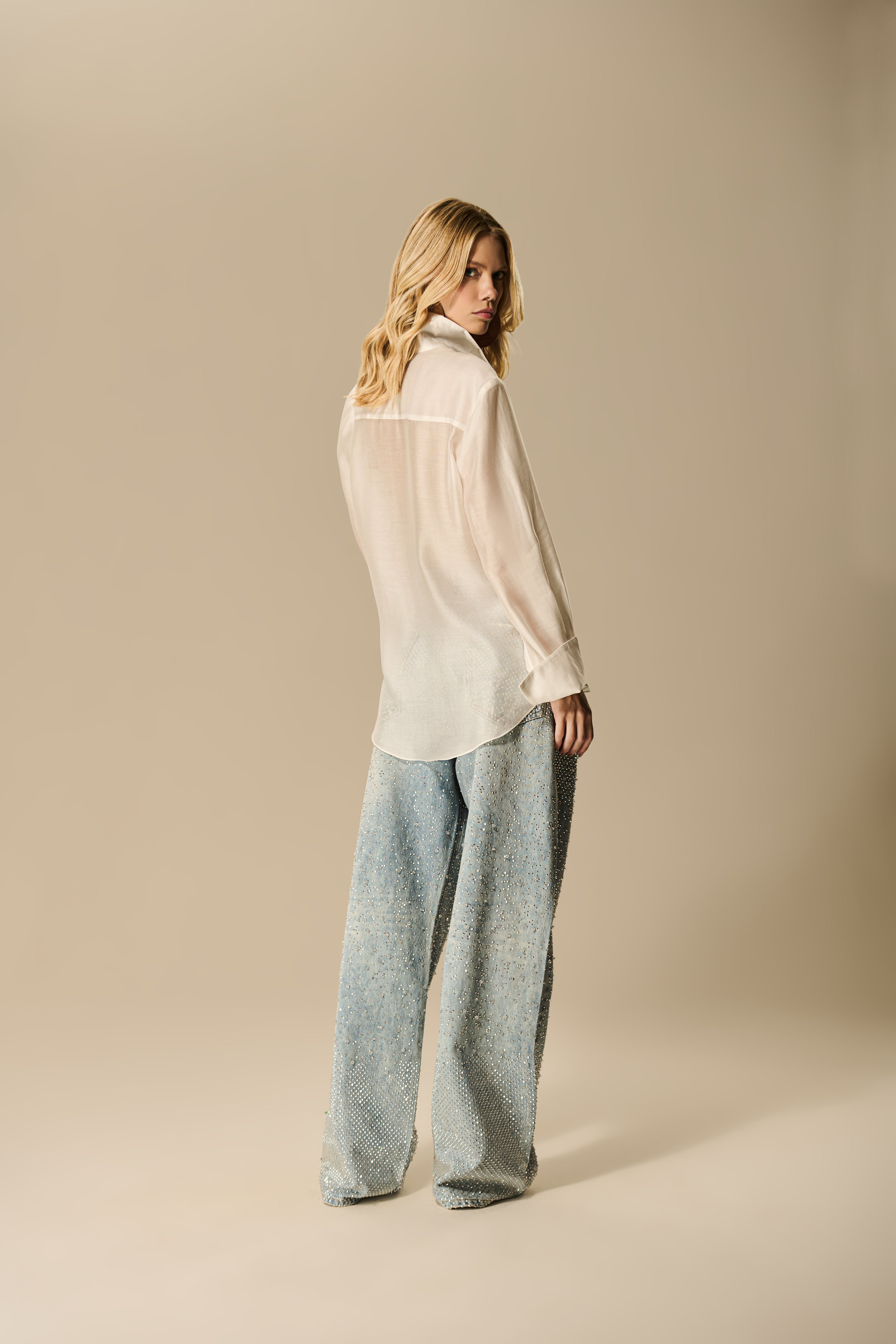 Embroidered Transfer Jeans