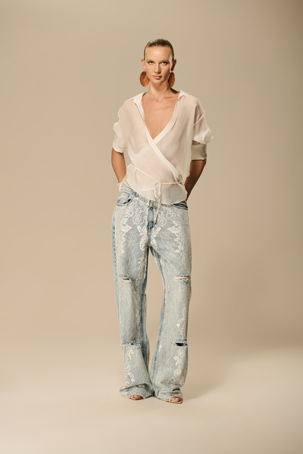 Lace Jeans