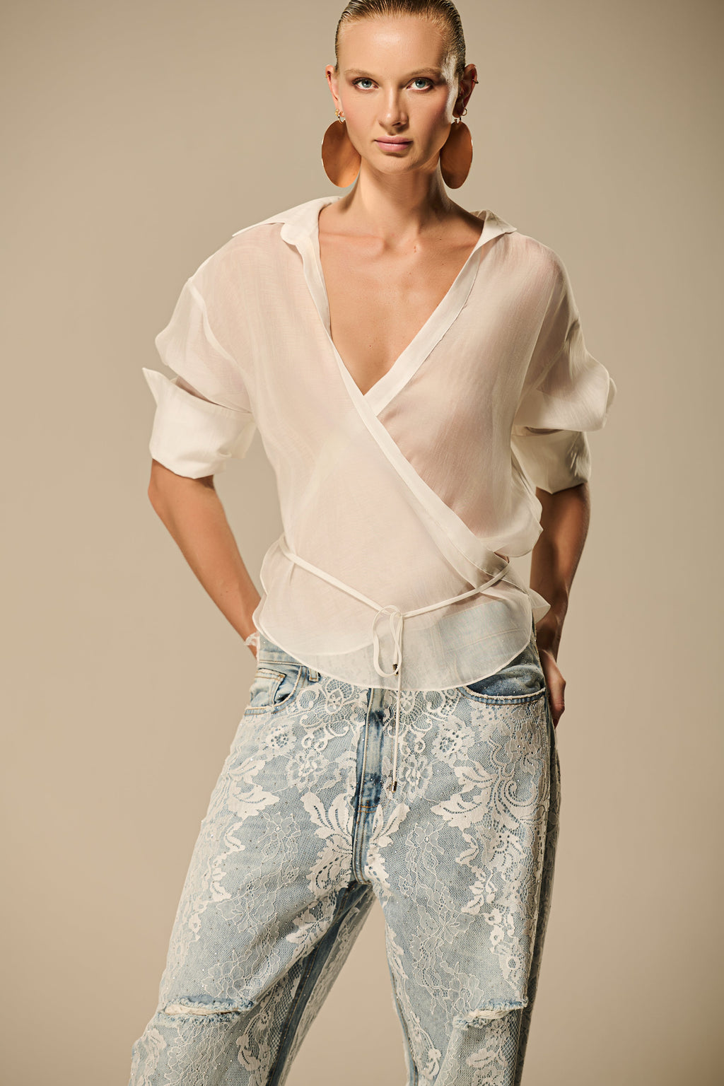 Lace Jeans