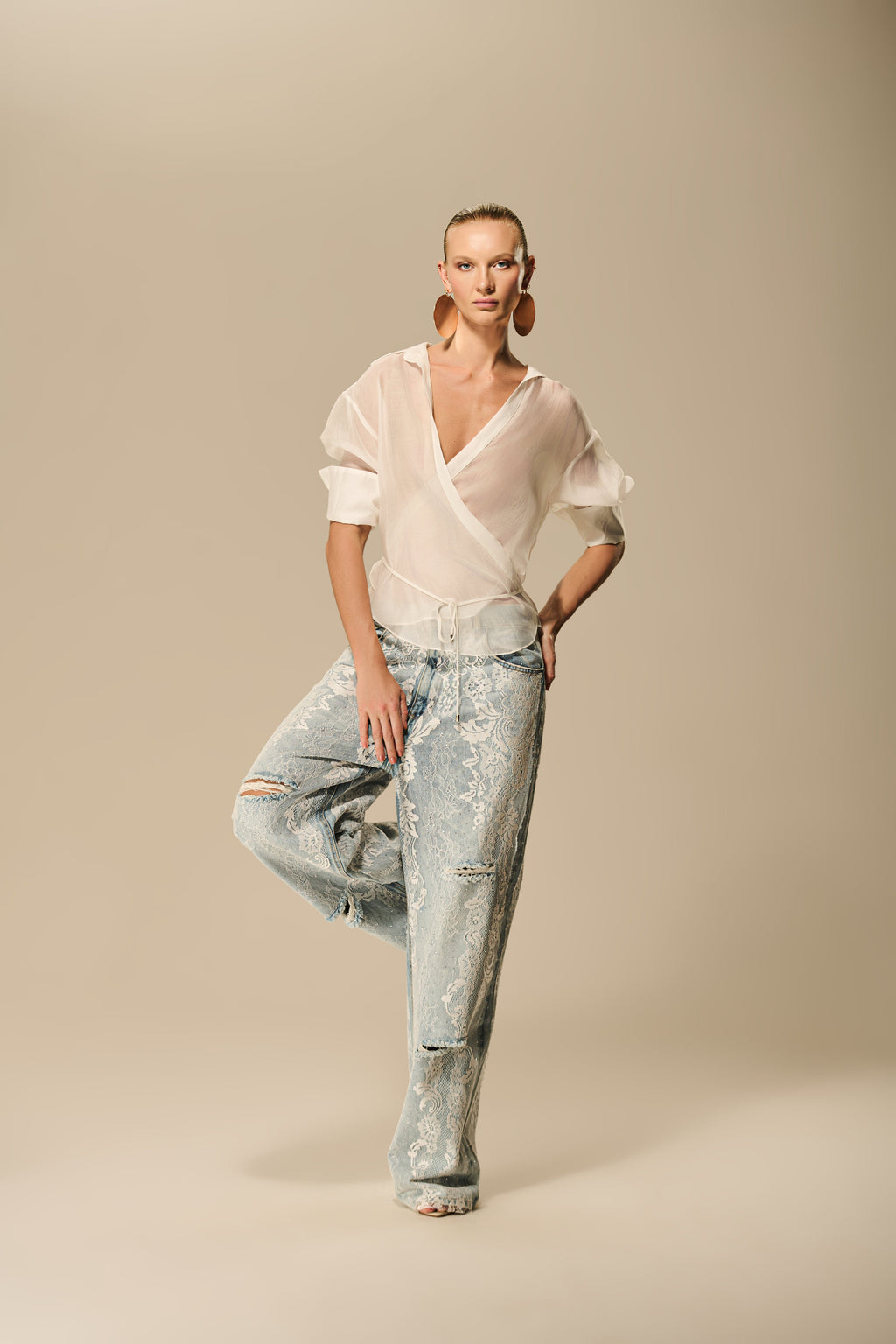 Lace Jeans