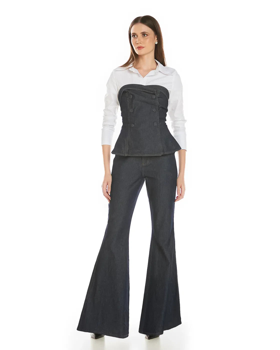 Anne Fernandes Jeans Top+Pants Set