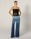Wide Leg Gradient Jeans
