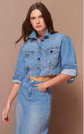 Anne Fernandes Cropped Jeans Jacket