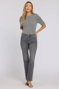 No Gapper™ Marilyn Straight Jeans - Dusty Ash