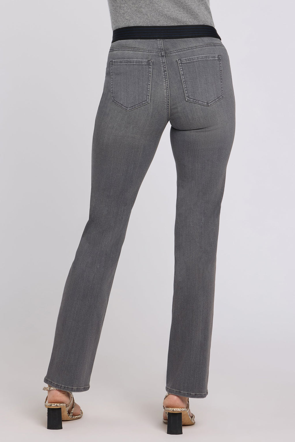 No Gapper™ Marilyn Straight Jeans - Dusty Ash