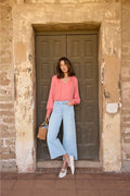 Brodi Wide Leg Ankle Jeans - Clear Waters