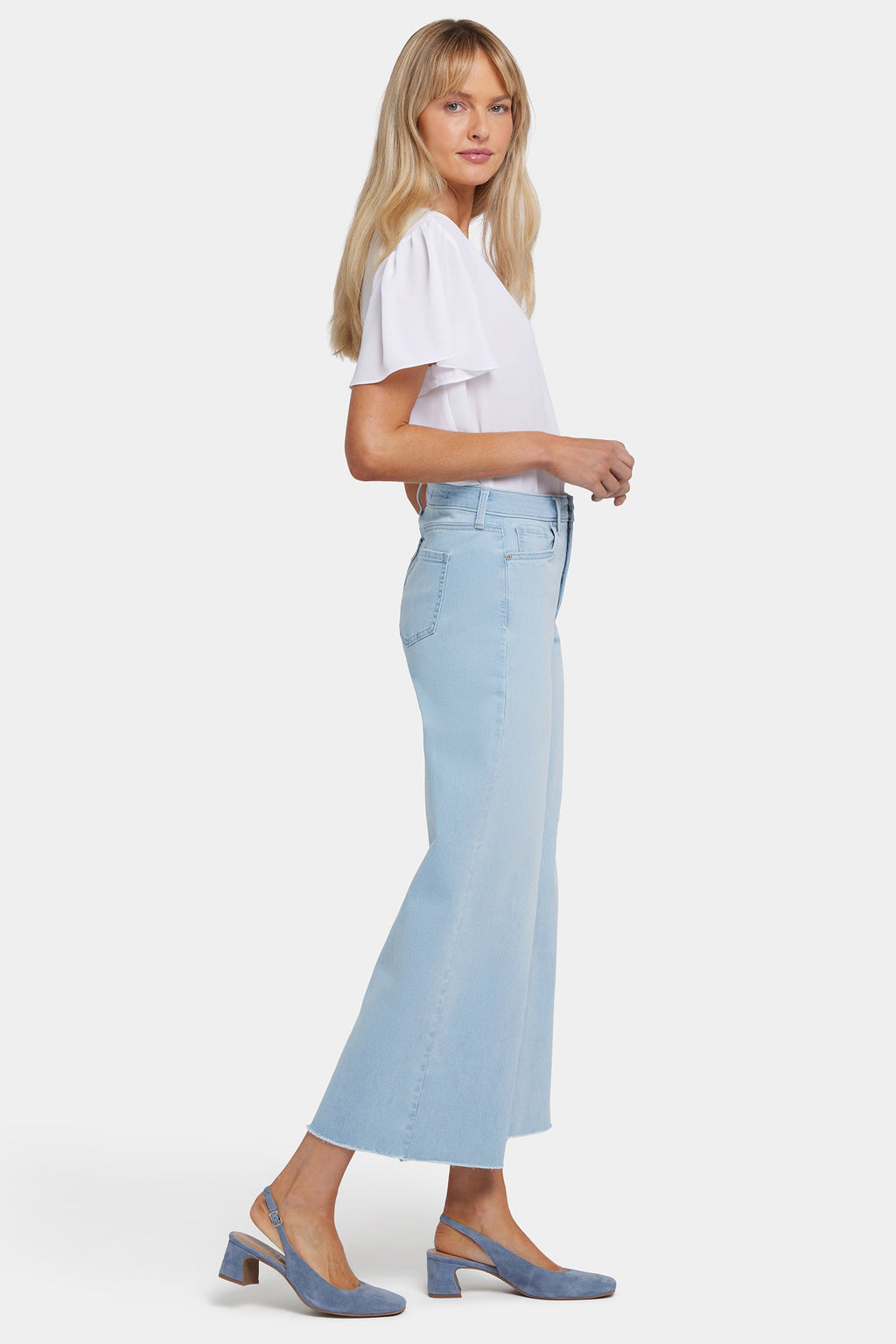 Brodi Wide Leg Ankle Jeans - Clear Waters