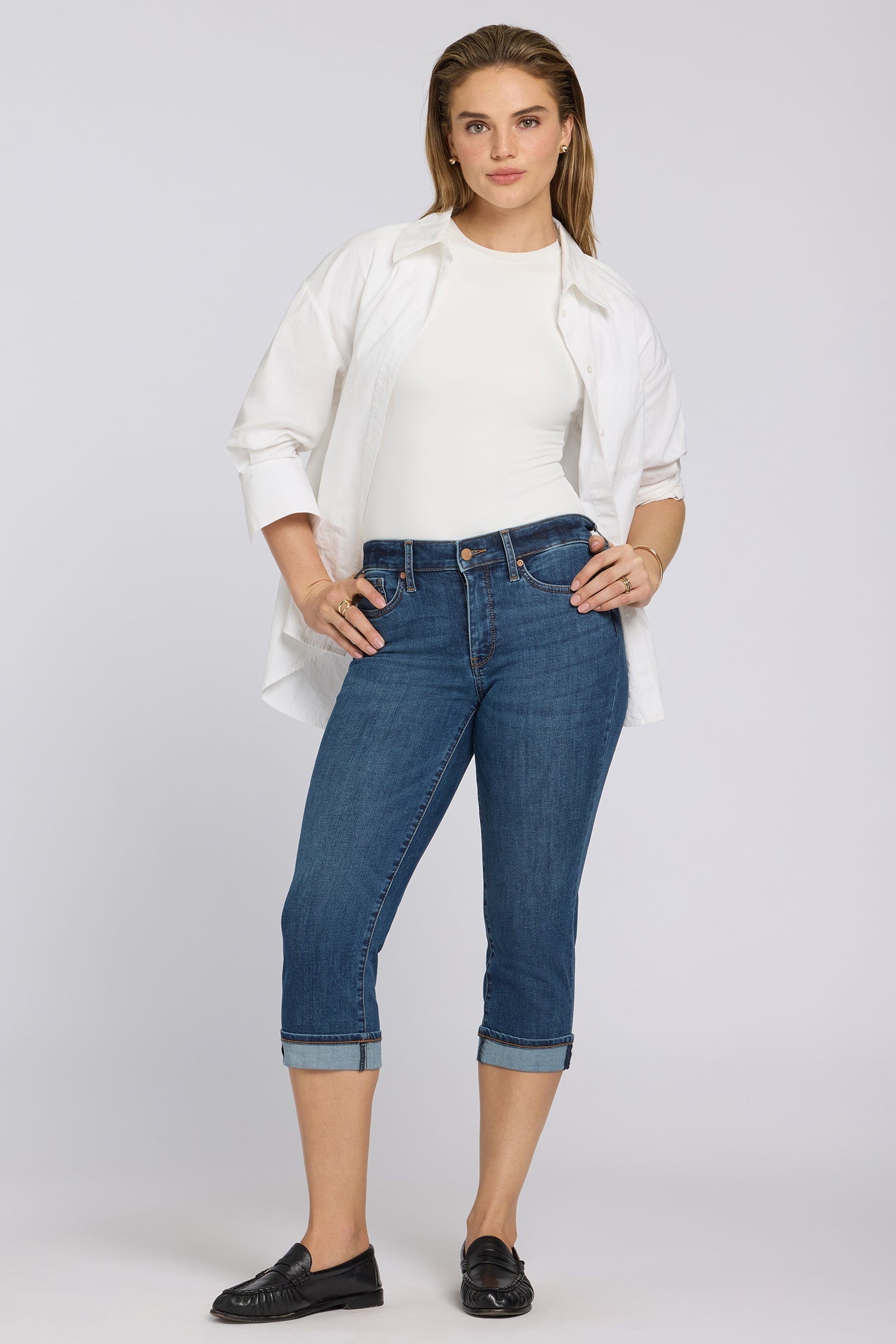 Marilyn Straight Crop Jeans - Sunset Villa