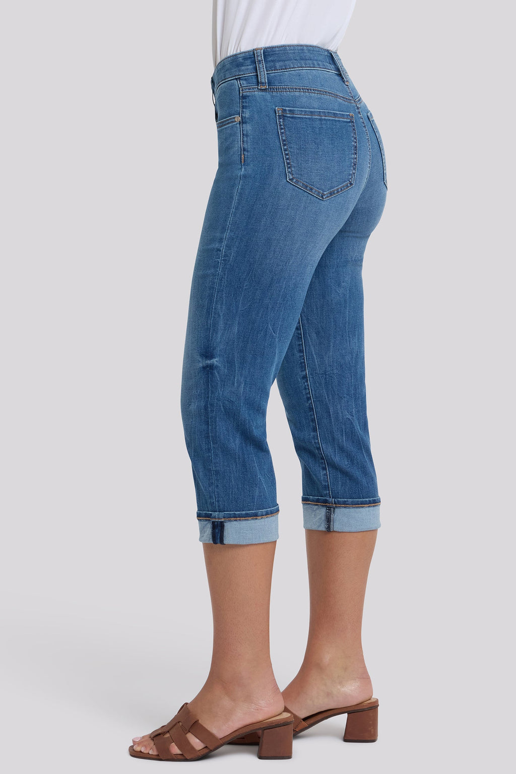 Marilyn Straight Crop Jeans - Wild River