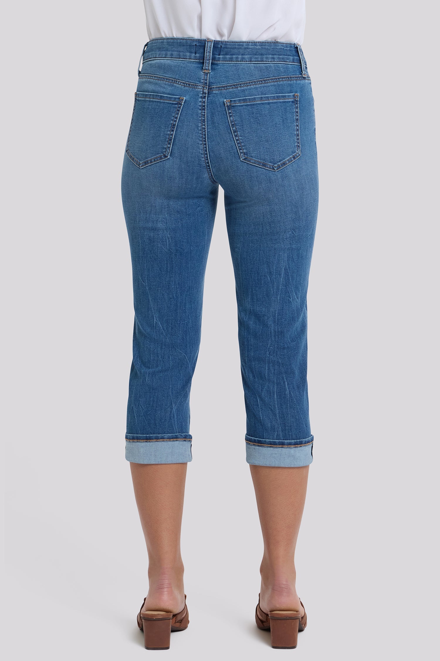 Marilyn Straight Crop Jeans - Wild River