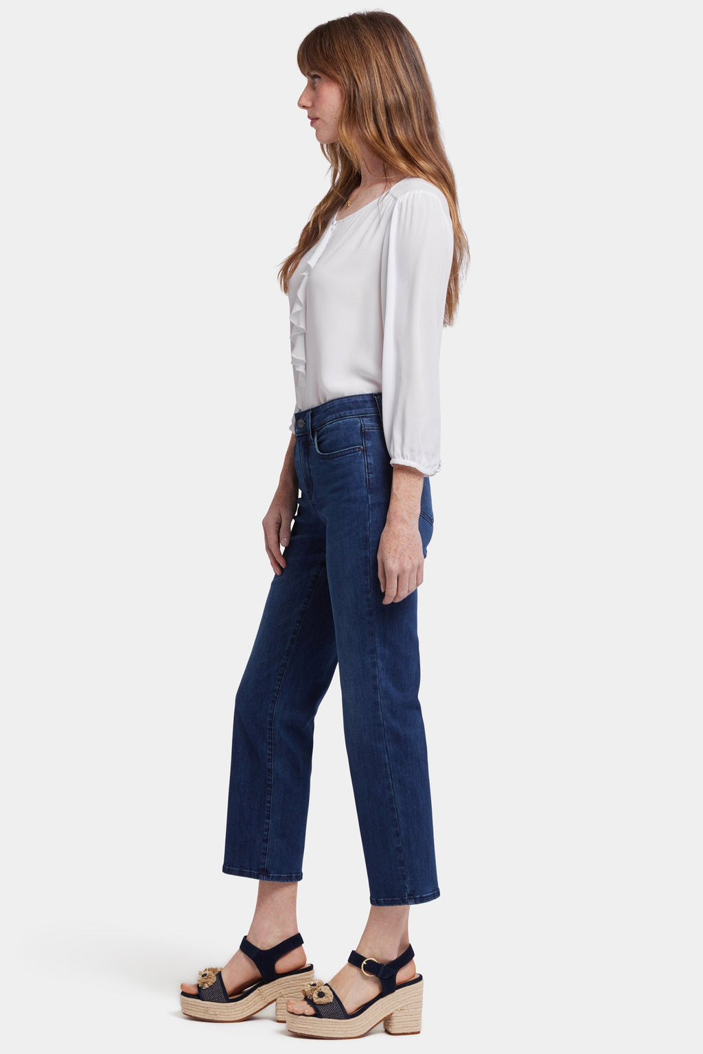 Marilyn Straight Ankle Jeans - Ibiza Blues