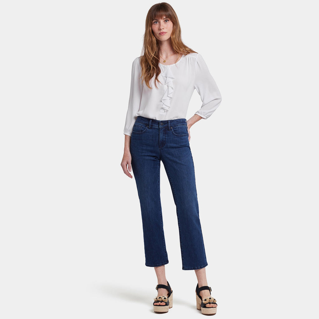 Marilyn Straight Ankle Jeans - Ibiza Blues