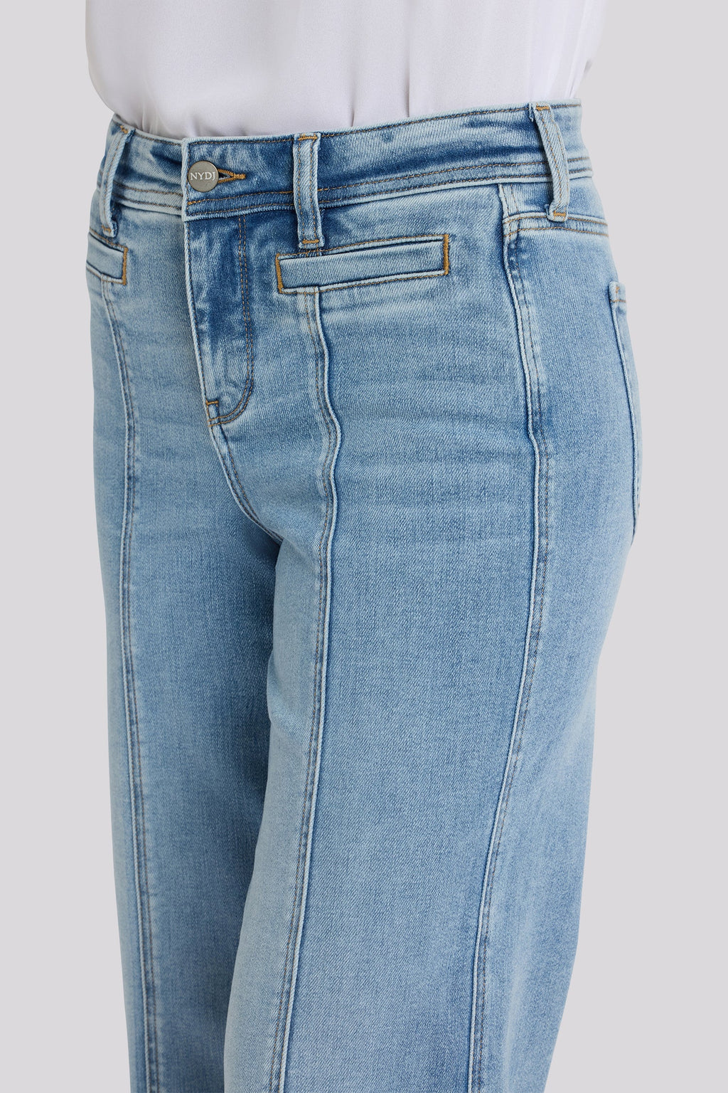 Teresa Wide Leg Ankle Jeans - Mist Springs