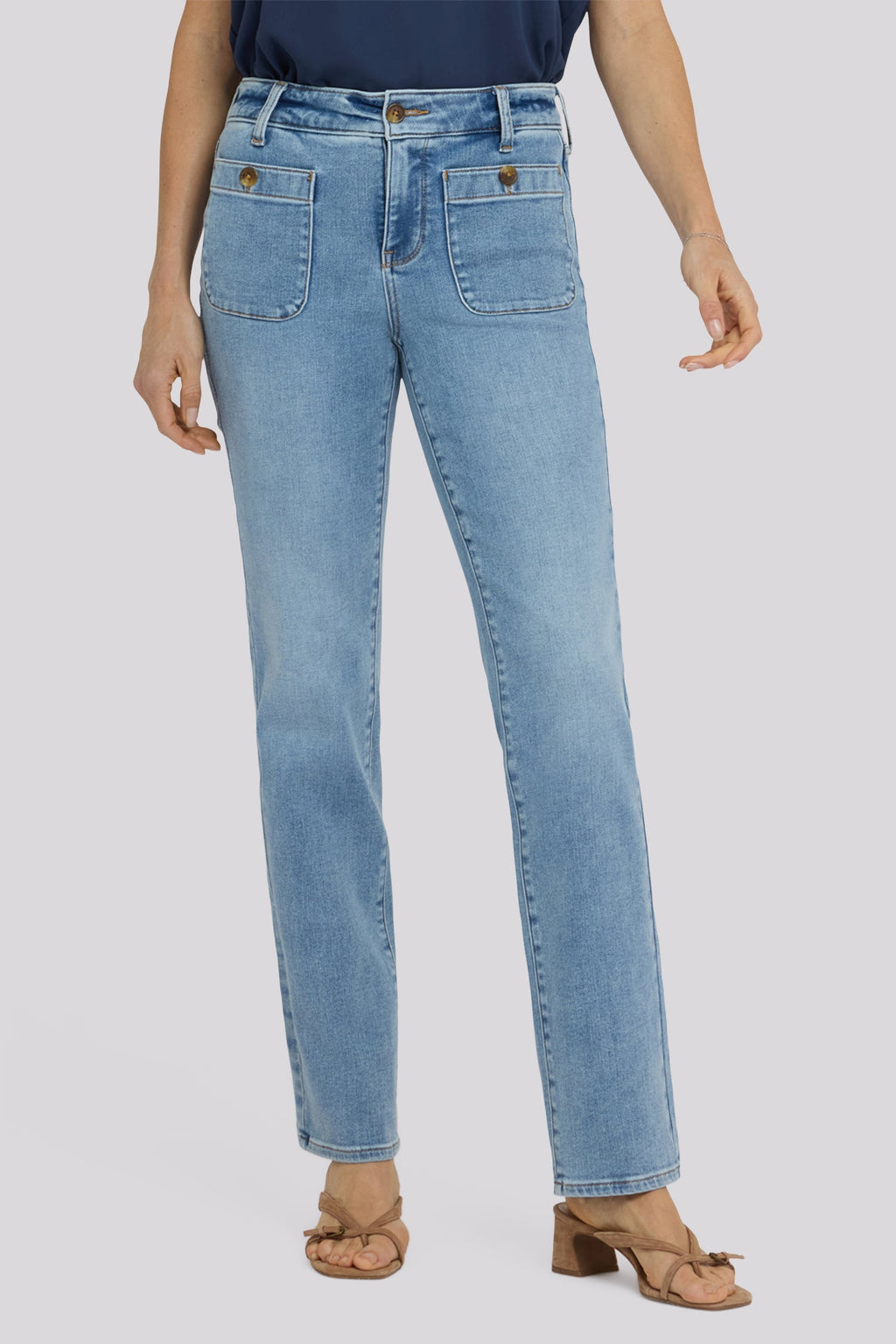 Marilyn Straight Jeans - Mist Springs