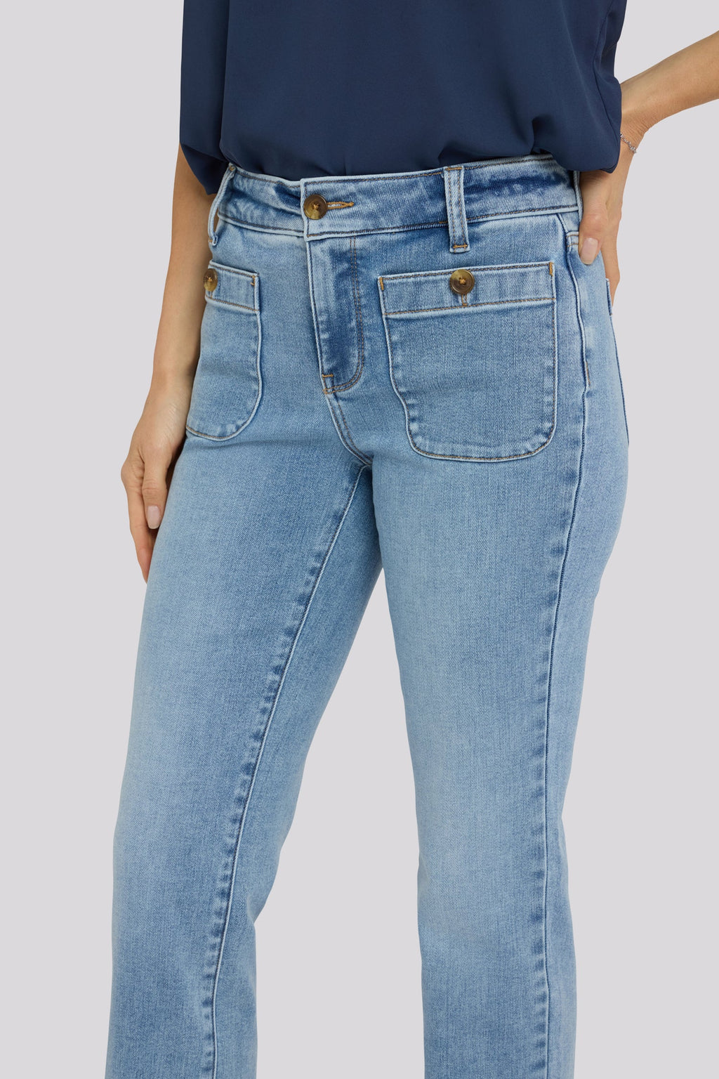 Marilyn Straight Jeans - Mist Springs