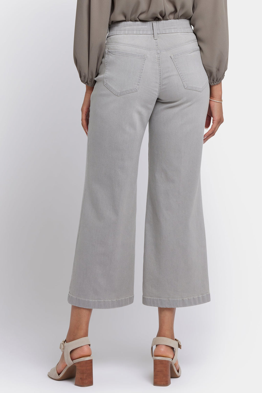 Waist-Match™ Teresa Wide Leg Ankle Jeans - Grenada Mist