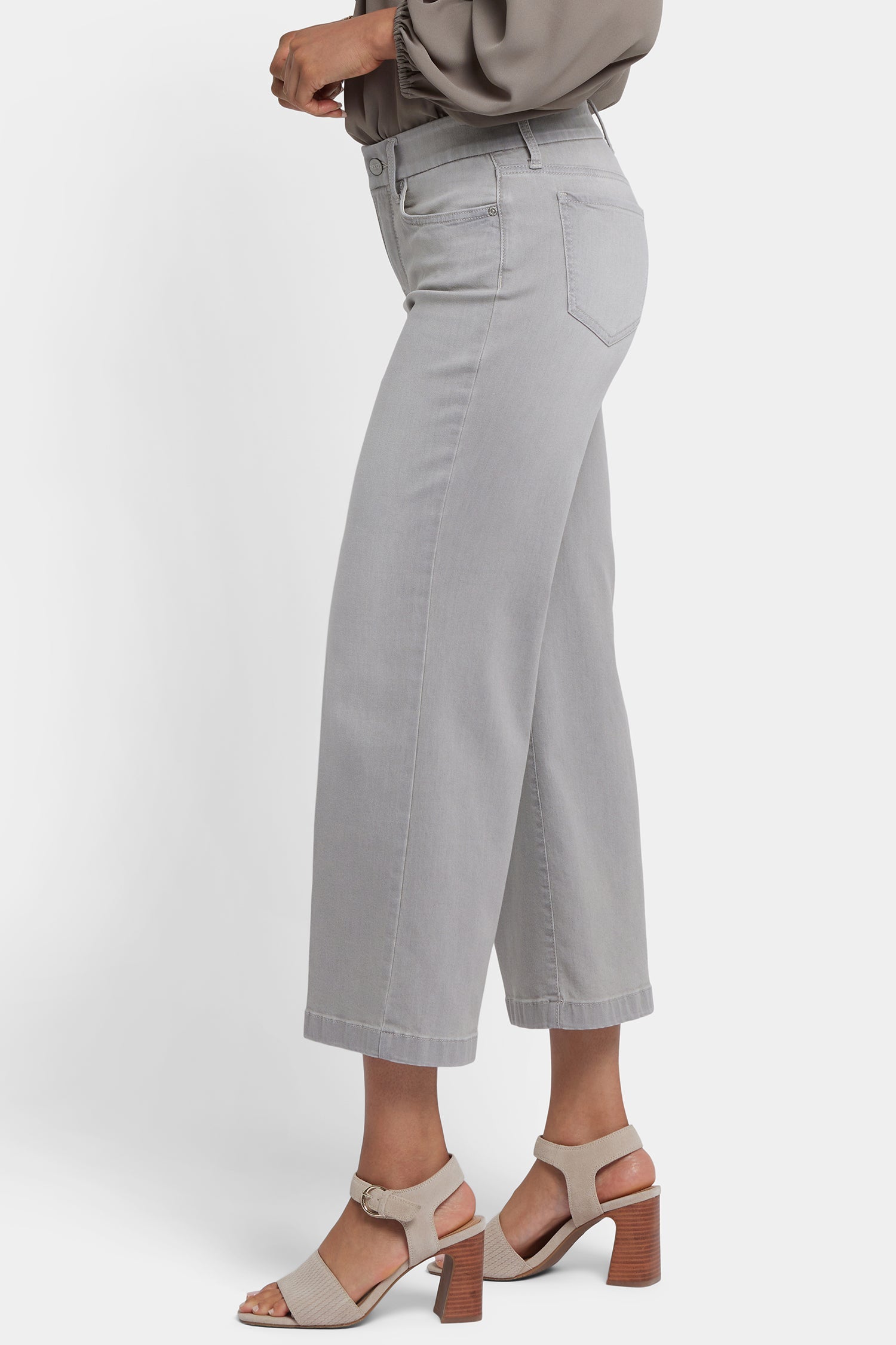 Waist-Match™ Teresa Wide Leg Ankle Jeans - Grenada Mist