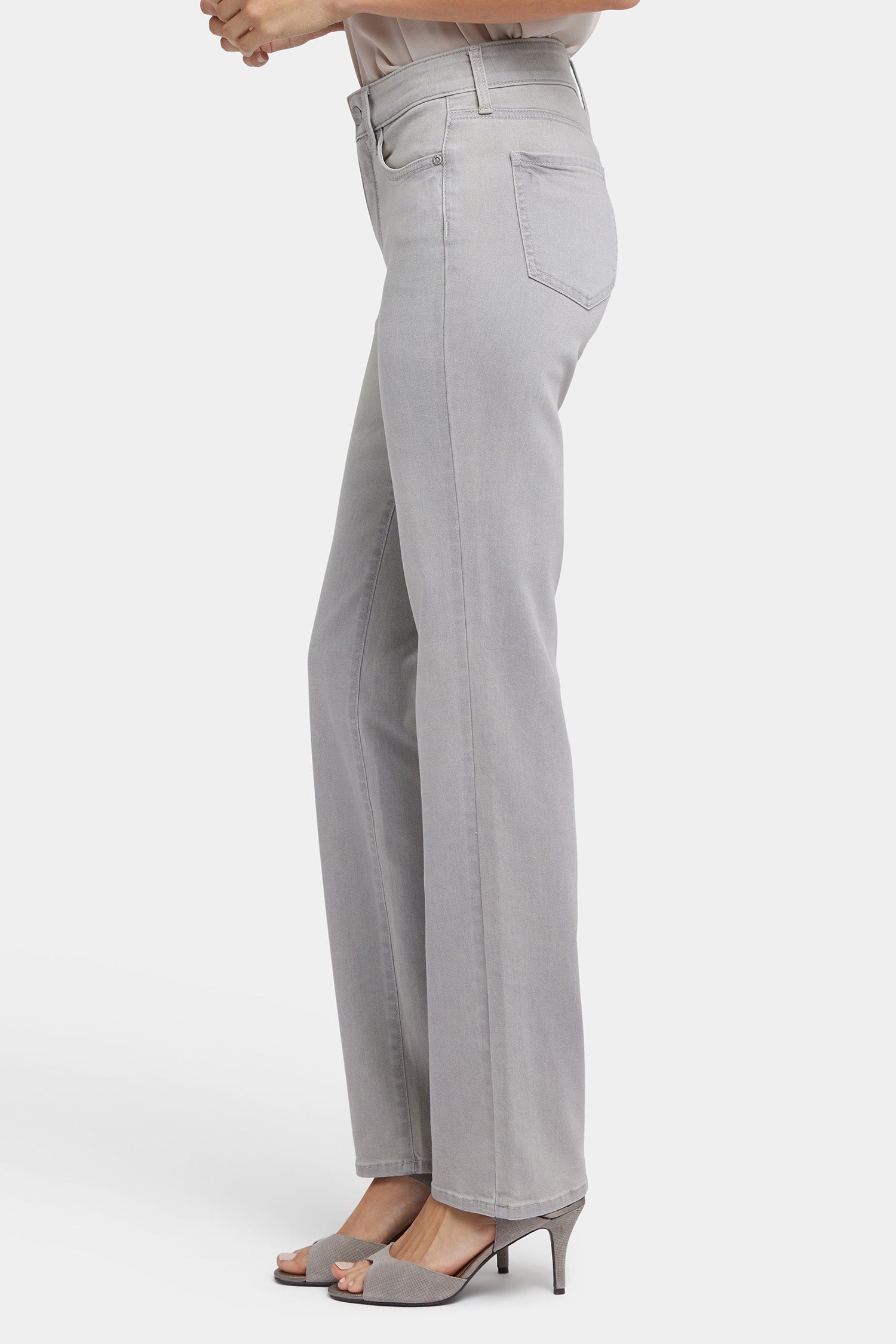 Marilyn Straight Jeans In Long Inseam - Grenada Mist