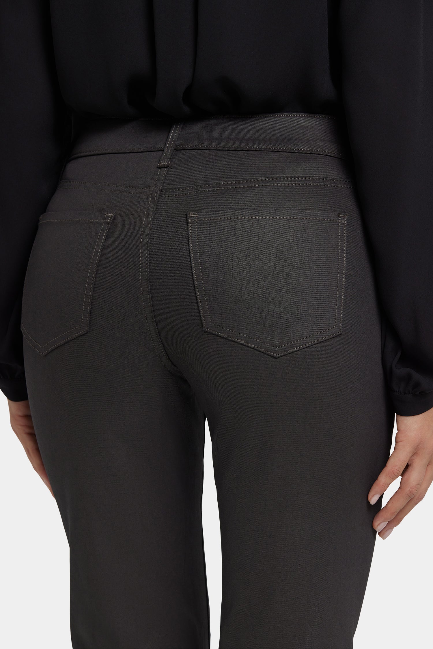 Coated Marilyn Straight Jeans - Vintage Barnwood Coated