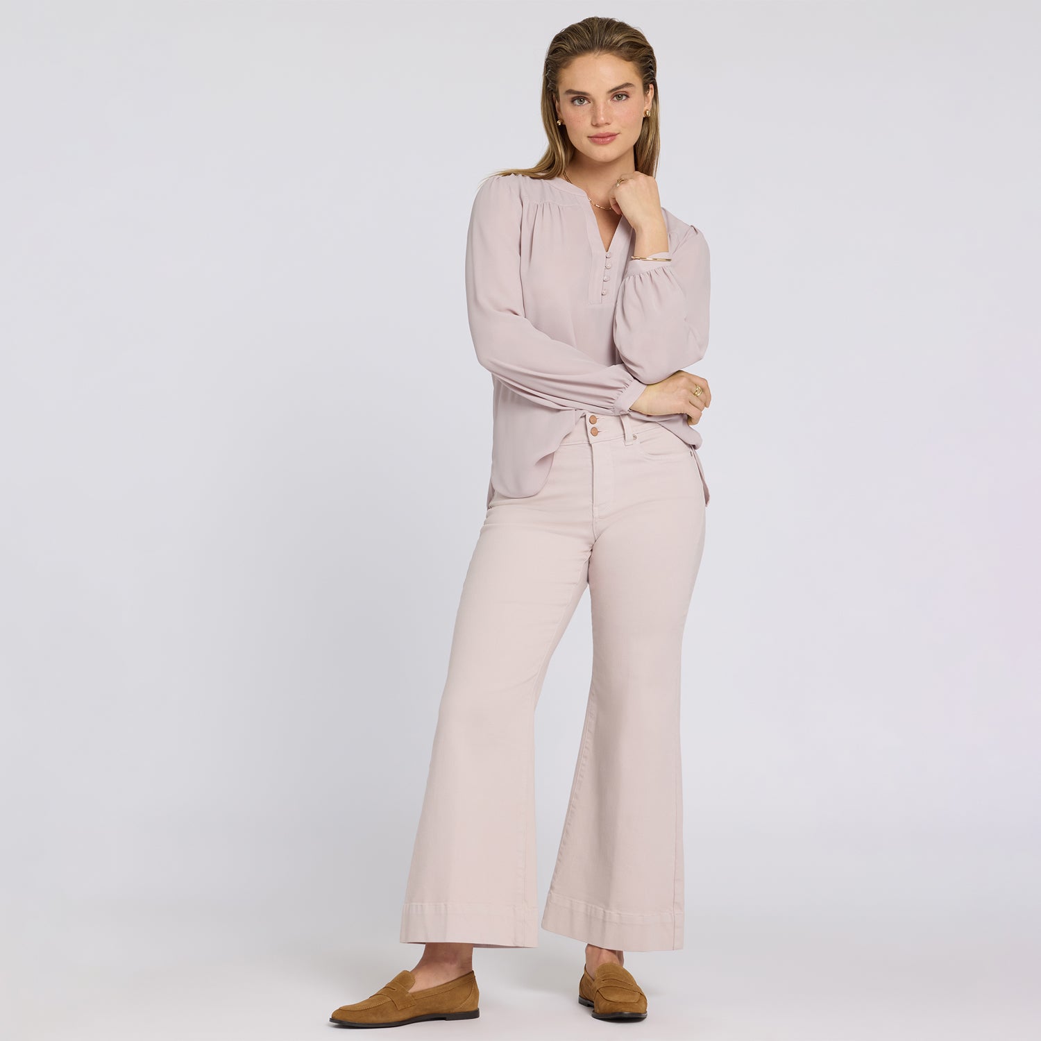 Mia Palazzo Ankle Jeans - Rock Flower