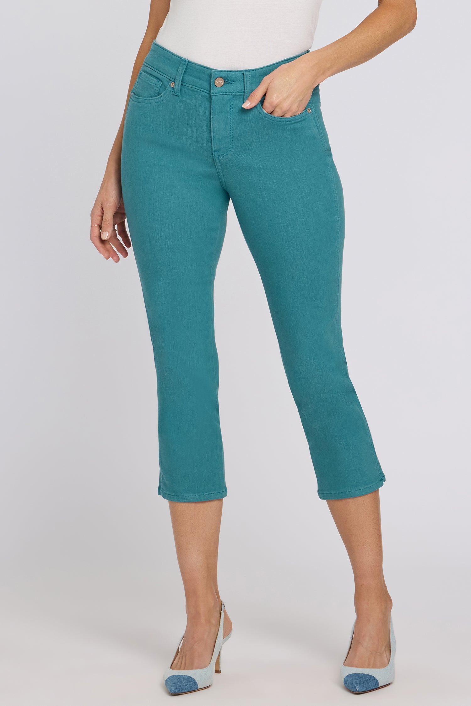 Chloe Capri Jeans - Harbor Blue
