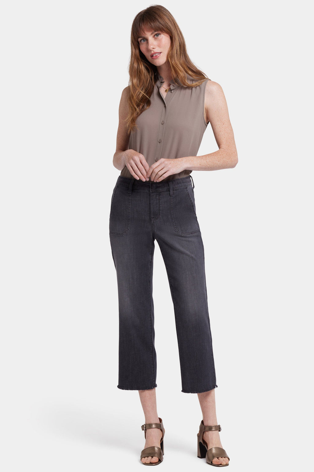 Relaxed Piper Crop Jeans - Castile Dream