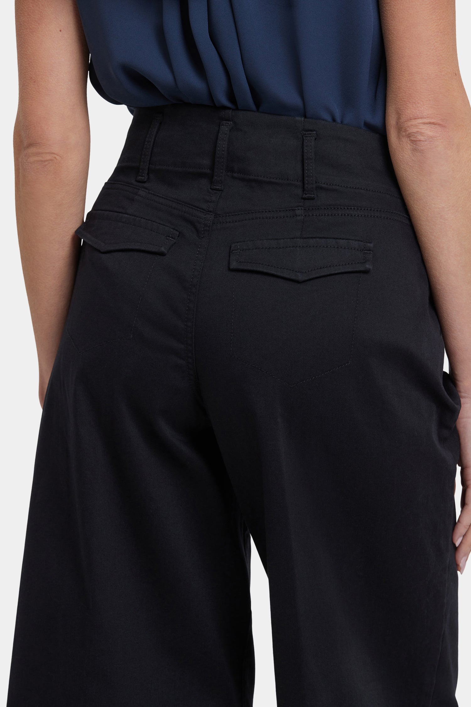 Mona Wide Leg Trouser Jeans - Black