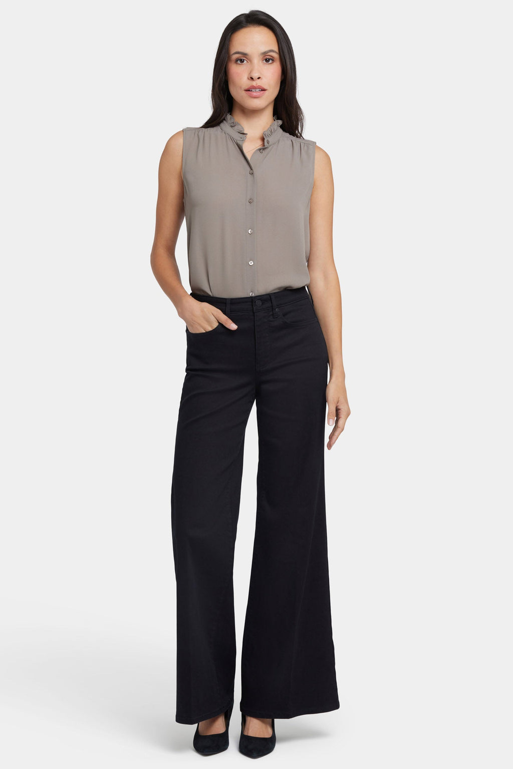Mia Palazzo Jeans - Black