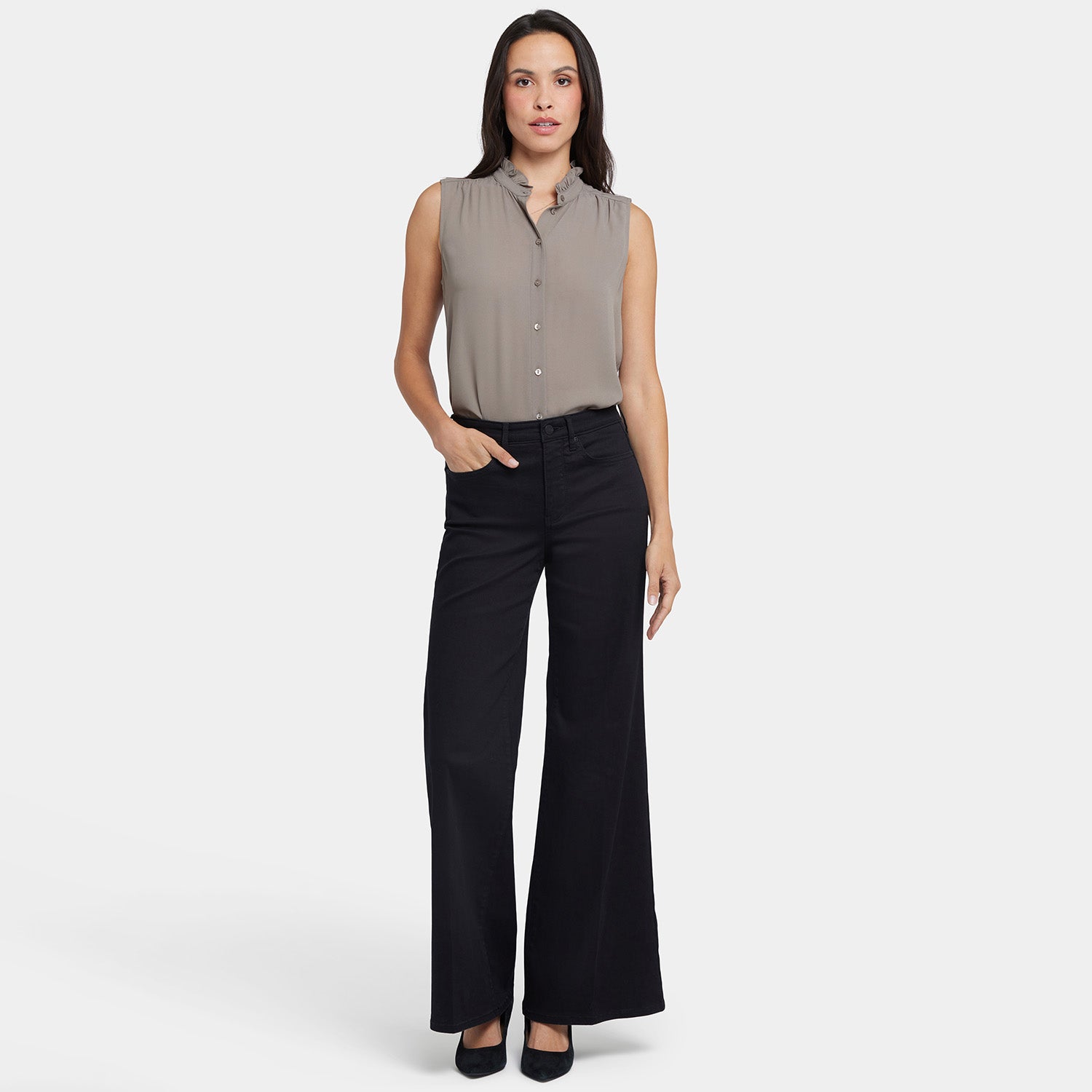 Mia Palazzo Jeans - Black