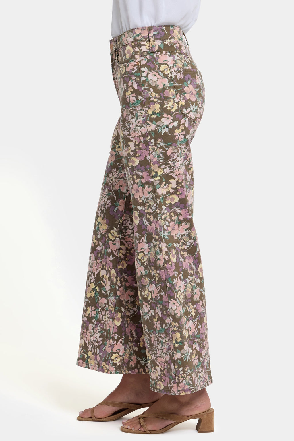 Mia Palazzo Ankle Jeans - Earth Blooms