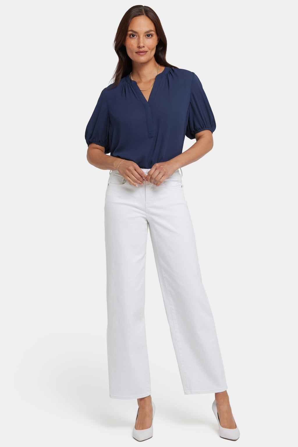 Jemma Barrel Jeans - Optic White