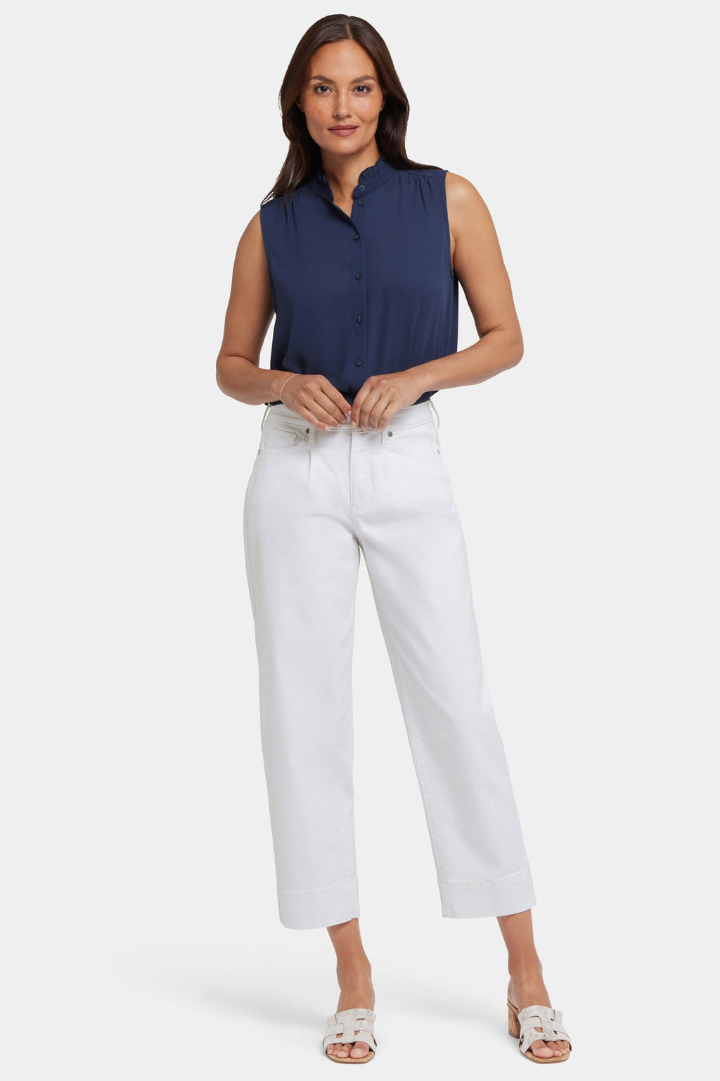 Balloon Ankle Jeans - Optic White