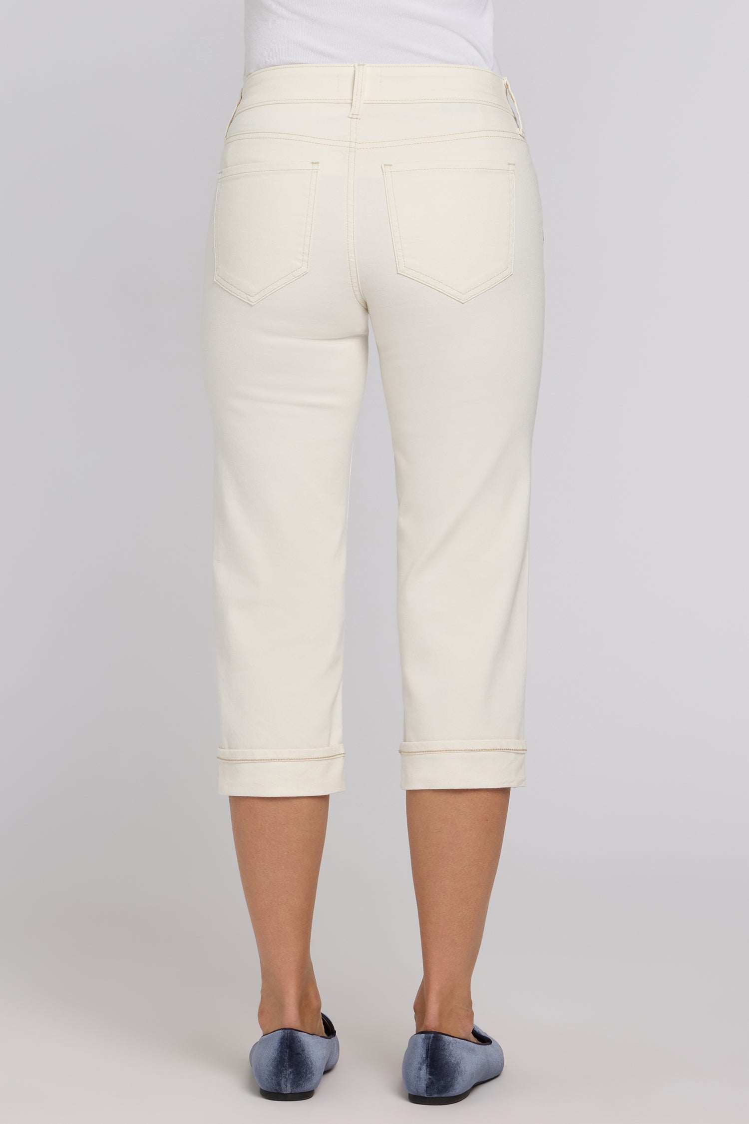 Marilyn Straight Crop Jeans - Vintage White