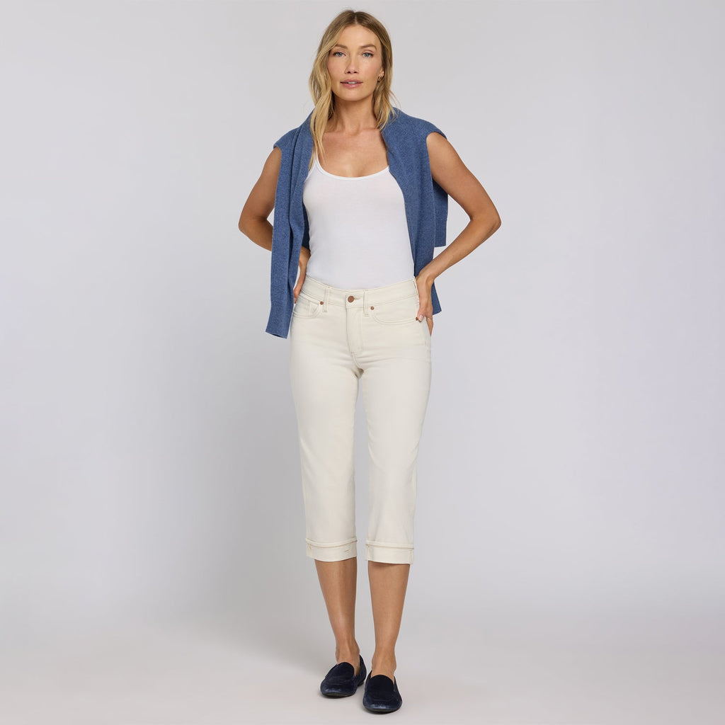 Marilyn Straight Crop Jeans - Vintage White