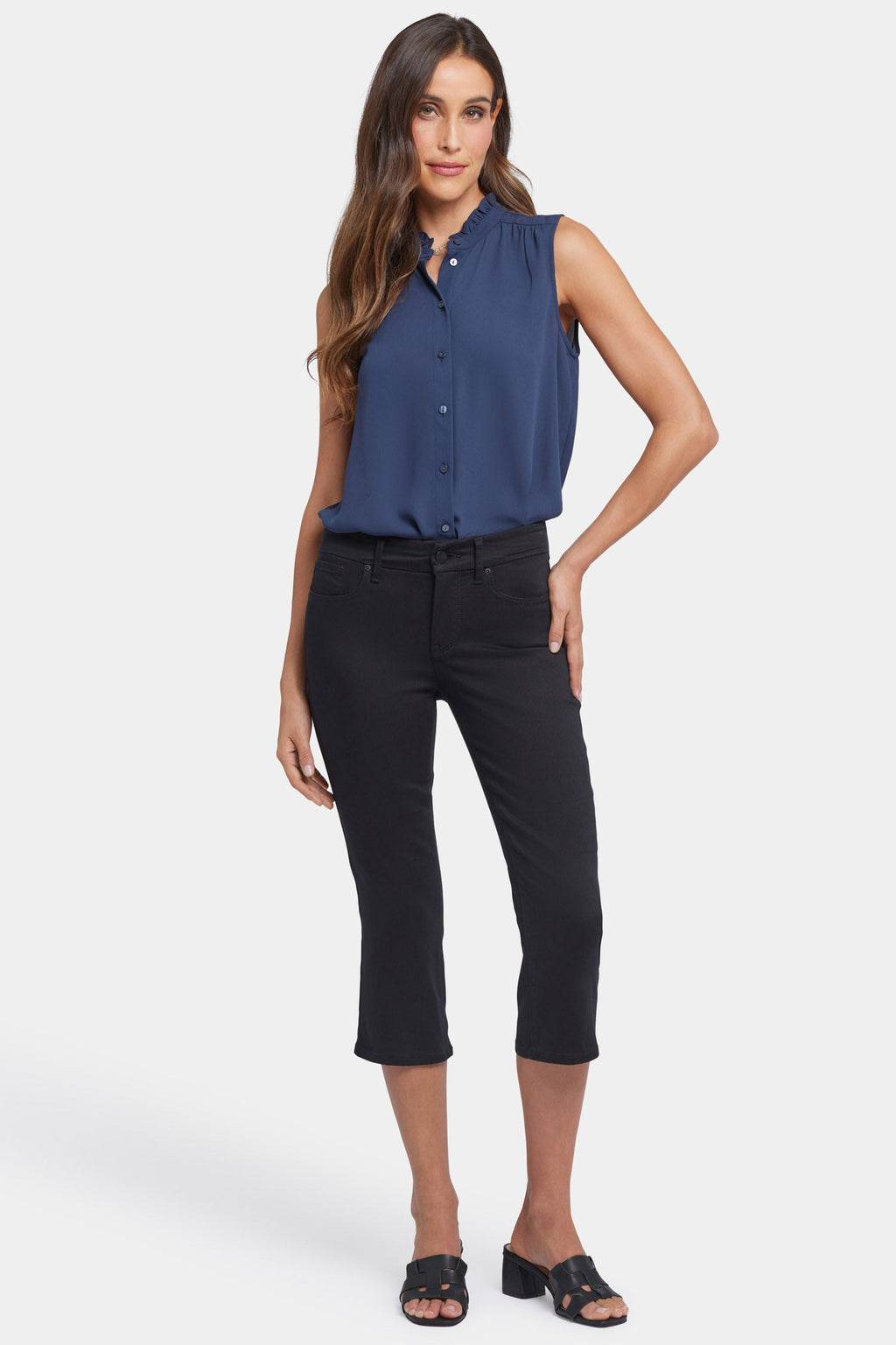 Waist-Match™ Marilyn Straight Crop Jeans - Black